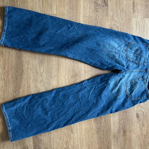 Aeropostale Women's Size 8 High Rise Wide Leg Jean Dark Wash - Picture 8 of 8